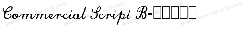 Commercial Script B字体转换